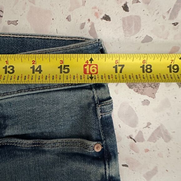 MOTHER Mid Rise Dazzler Ankle Fray in Riding the Cliffside Size 34 - Picture 11 of 13